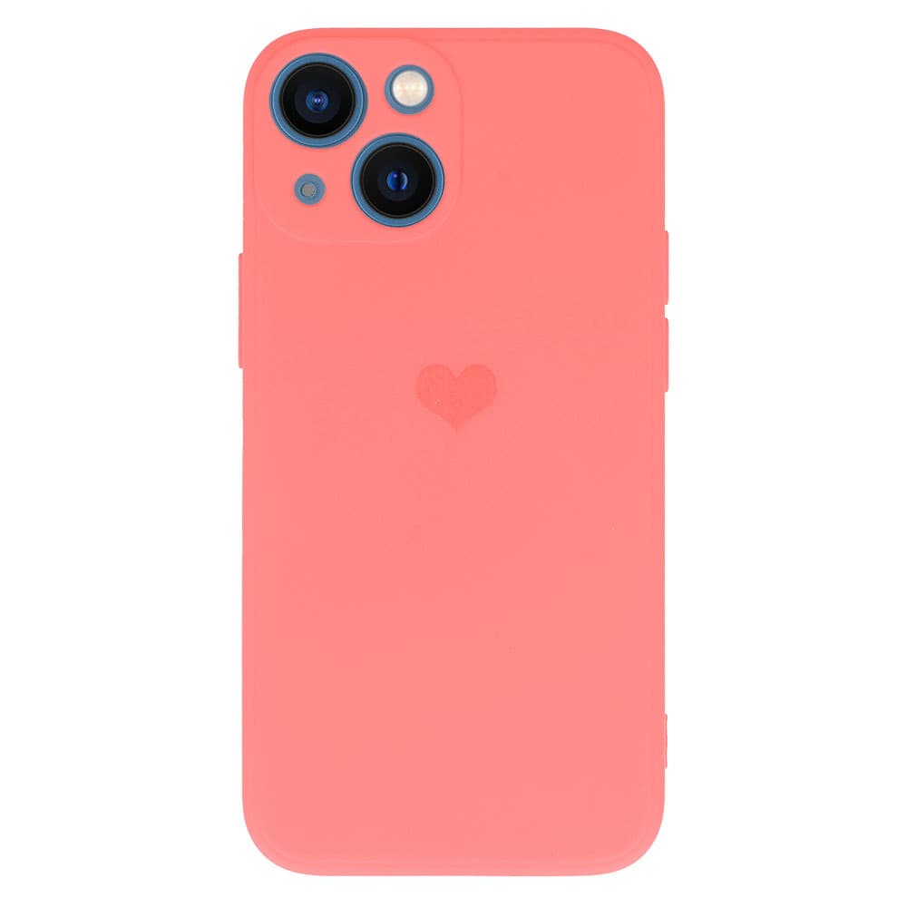 Vennus Silikonové pouzdro se srdcem pro Iphone 14 Plus design 1 korálový - náhled 2