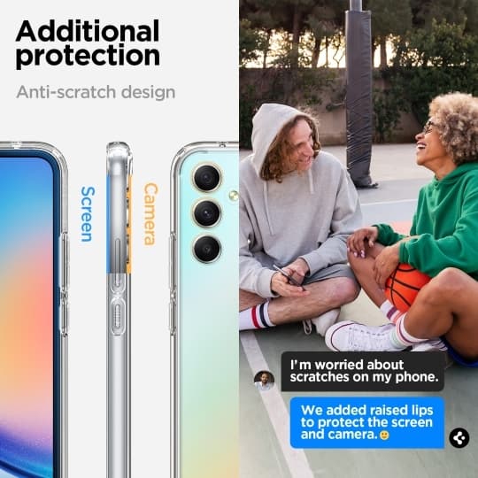 Pouzdro SPIGEN Ultra Hybrid ACS05904 pro Samsung Galaxy A34 5G - Crystal Clear - náhled 2