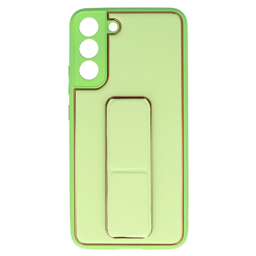Kožený kryt TEL PROTECT se stojánkem pro Samsung Galaxy S22 Plus mentolový - náhled 2
