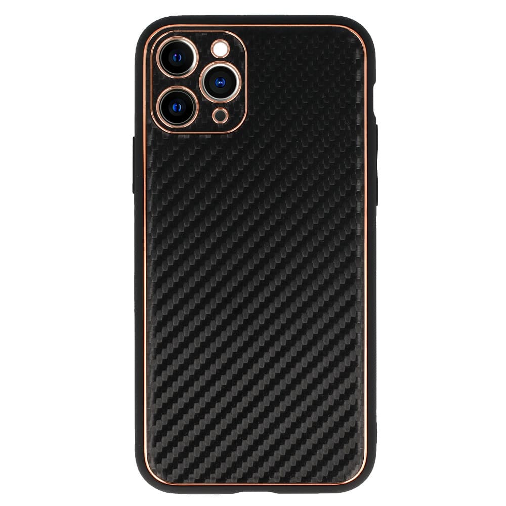 TEL PROTECT Kožené pouzdro Carbon pro Iphone 11 Pro Black - náhled 2