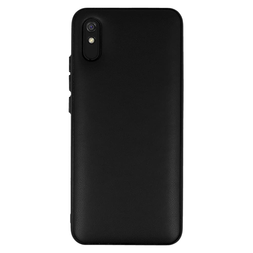 Kožené 3D pouzdro pro Xiaomi Redmi 9A design 1 černé - náhled 2