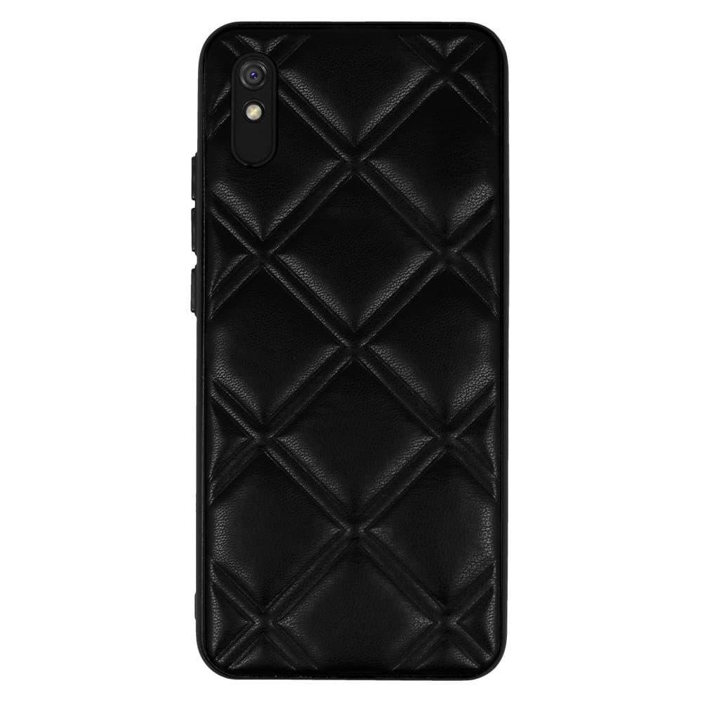 Kožené 3D pouzdro pro Xiaomi Redmi 9A design 3 černé - náhled 2