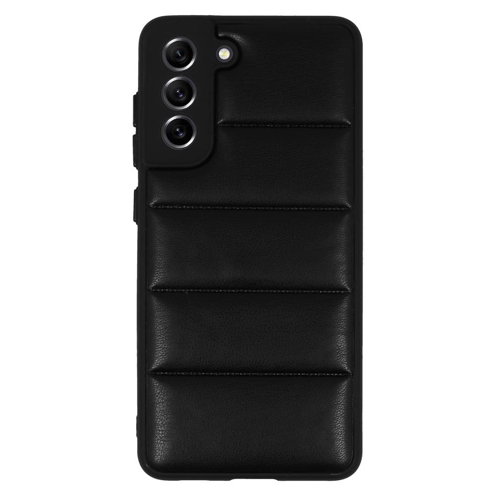 Kožené 3D pouzdro pro Samsung Galaxy S21 FE design 2 černé - náhled 2