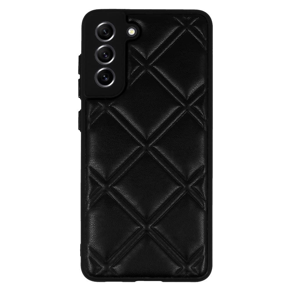 Kožené 3D pouzdro pro Samsung Galaxy S21 FE design 3 černé - náhled 2