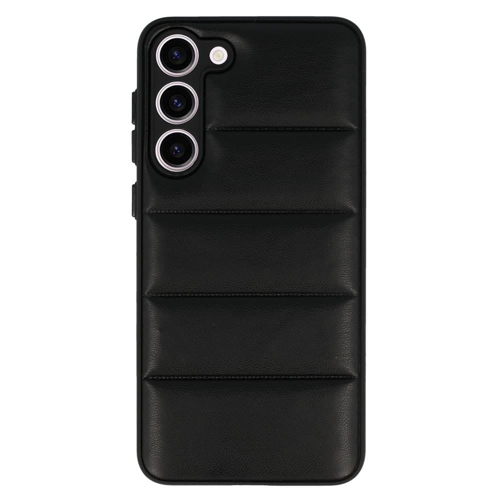 Kožené 3D pouzdro pro Samsung Galaxy S23 design 2 černé - náhled 2