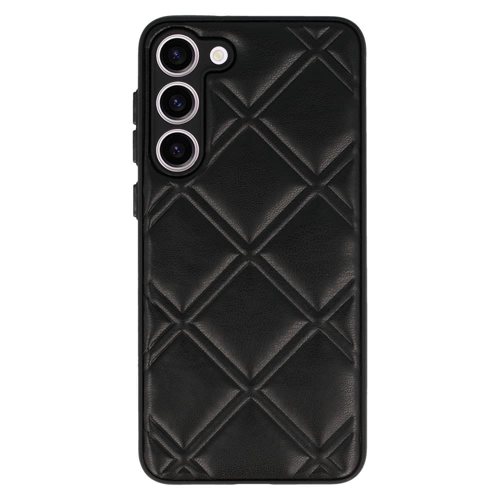 Kožené 3D pouzdro pro Samsung Galaxy S23 design 3 černé - náhled 2