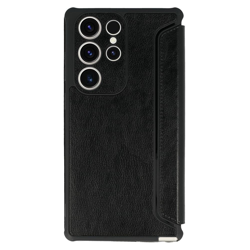 Kožené pouzdro Razor pro Samsung Galaxy S21 FE černé - náhled 2