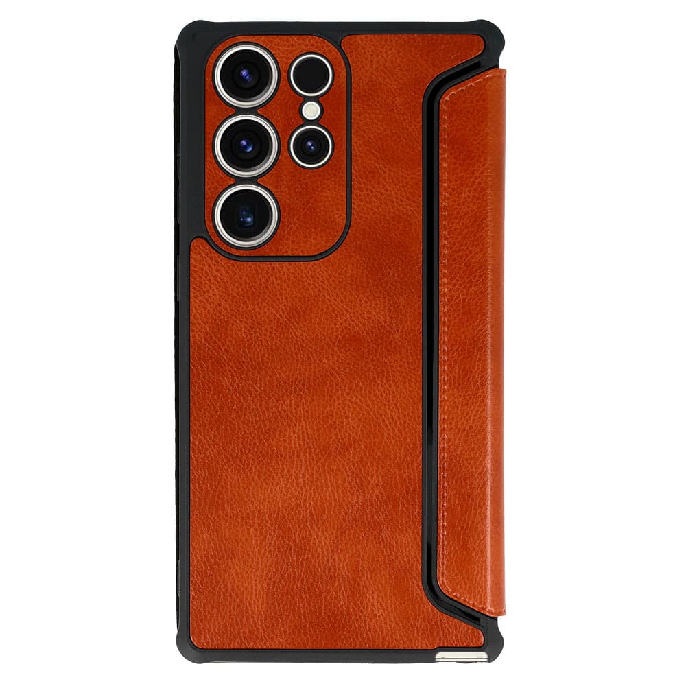 Kožené pouzdro Razor pro Samsung Galaxy S23 Plus hnědé - náhled 2