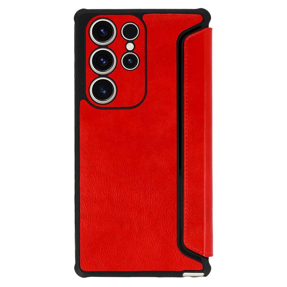 Kožené pouzdro Razor pro Samsung Galaxy S23 Plus červené - náhled 2