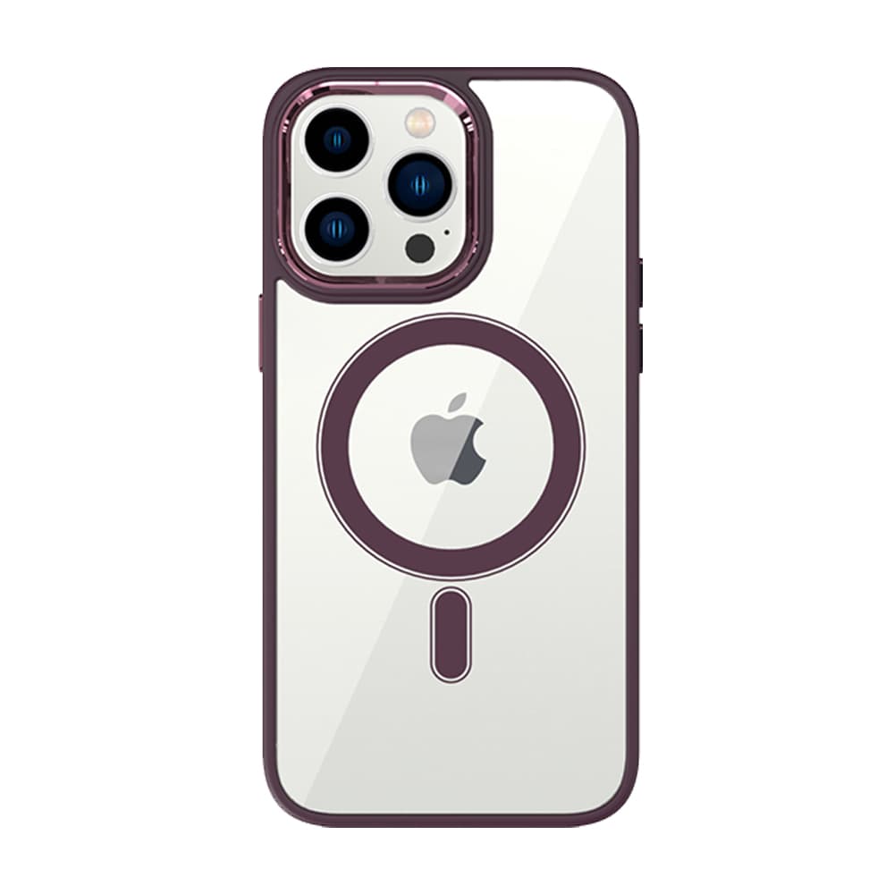 Zadní kryt Tel Protect Magnetic Clear pro Iphone 13 Pro Max Cherry - náhled 2