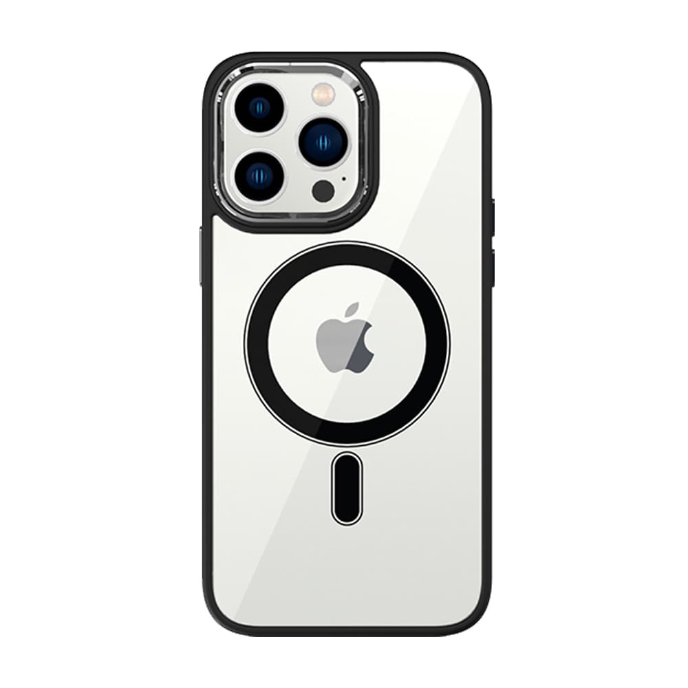 Zadní kryt Tel Protect Magnetic Clear pro Iphone 15 Plus Black - náhled 2