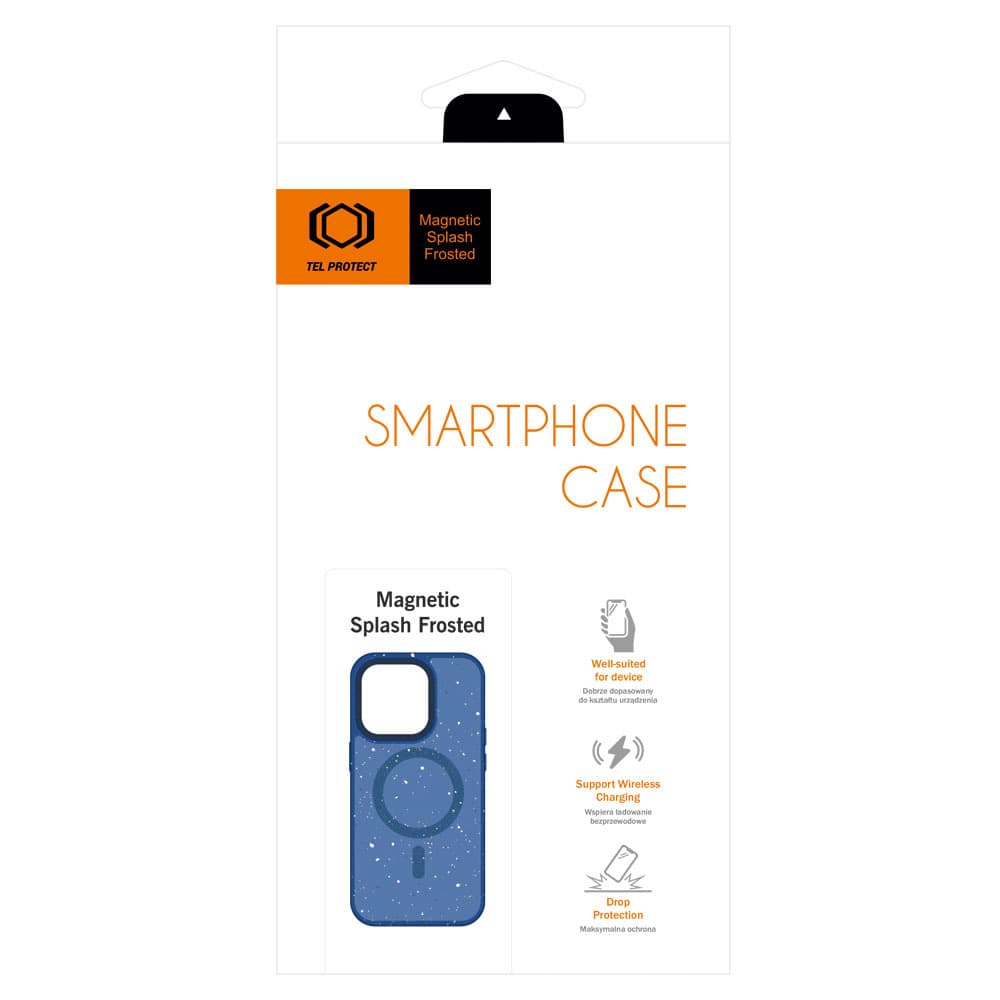 Tel Protect Magnetic Splash Frosted Case pro Iphone 15 Navy - náhled 2