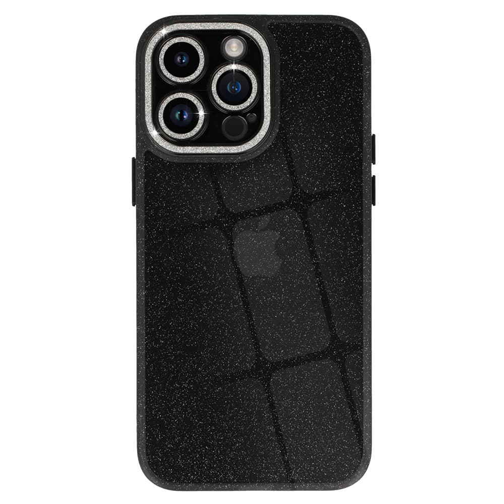 Pouzdro na mobil se třpytkami pro Iphone 13 Pro Max černé - náhled 2