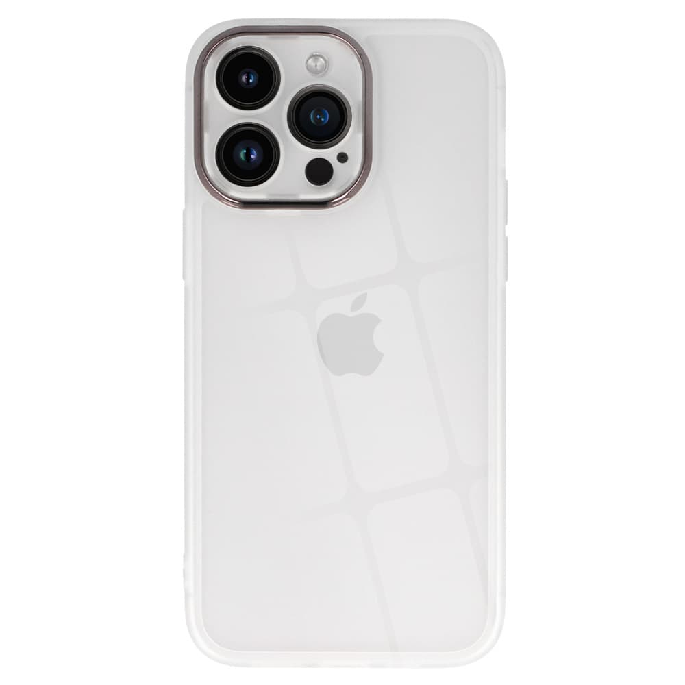 Ochranné pouzdro s čočkou pro Iphone 13 Pro bílé čiré - náhled 2