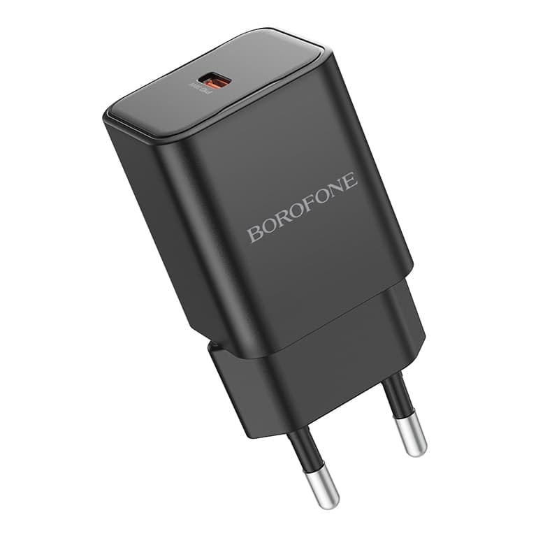 Adaptér Borofone BN13 s funkcí rychlonabíjení 30W černý - náhled 2