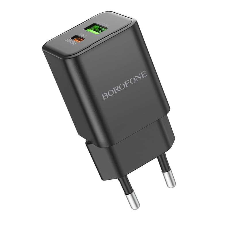 Adaptér Borofone BN14 s funkcí rychlonabíjení Dual 30W černý - náhled 2