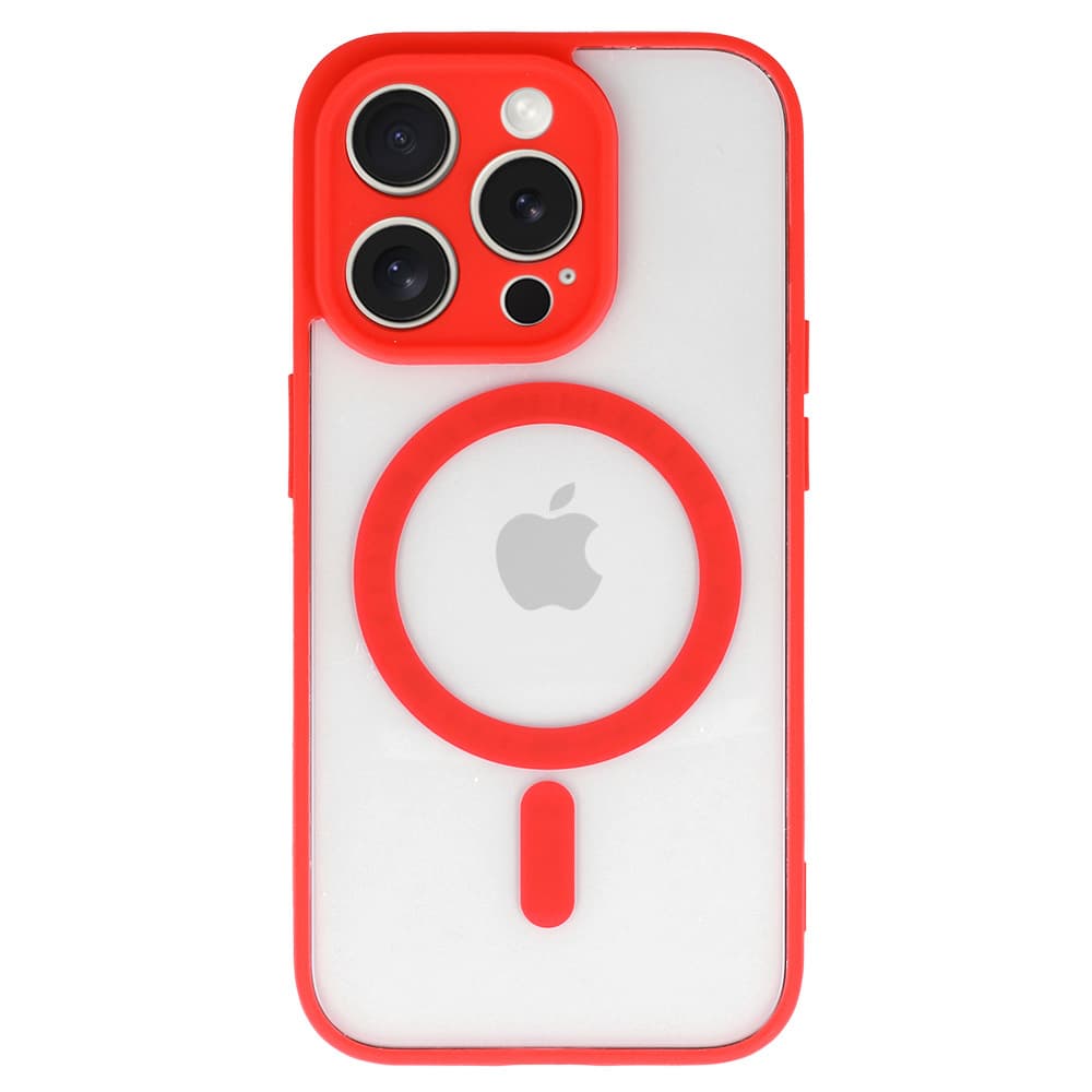 Zadní kryt Acrylic Color Magsafe pro Iphone 12 Pro červený - náhled 2
