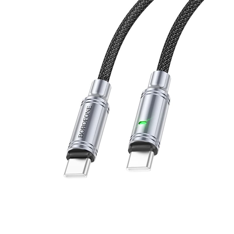 Borofone kabel BU40 Advantage - Typ C na typ C - 60W 3A 1,2 metru černý - náhled 2