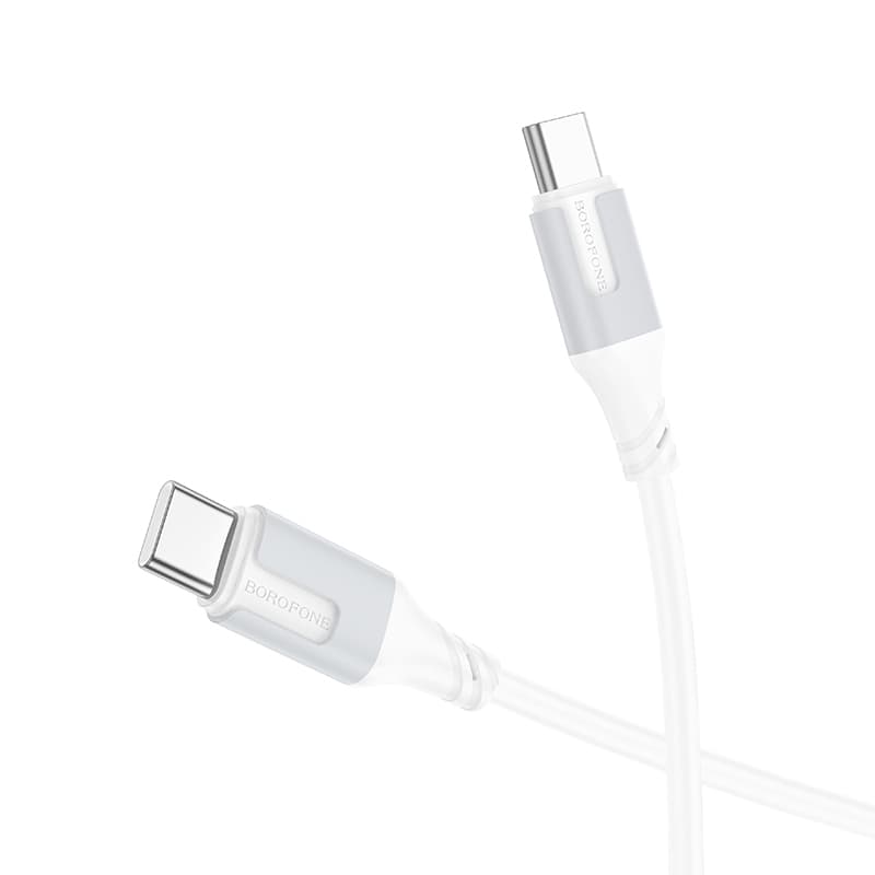 Borofone kabel BX101 Creator - typ C na typ C - 60W 3A 1 metr bílý - náhled 2