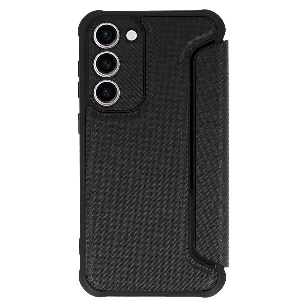 Knížkové pouzdro TopQ Razor Carbon pro Samsung Galaxy S23 Plus černé - náhled 2
