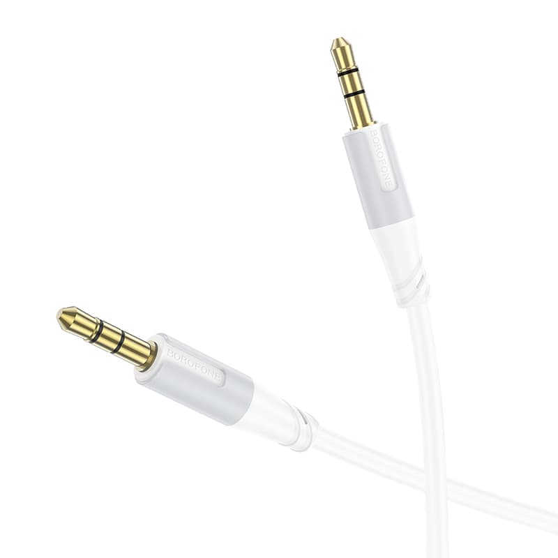 Audio kabel Borofone BL19 Creator jack 3,5 mm na jack 3,5 mm bílý - náhled 2