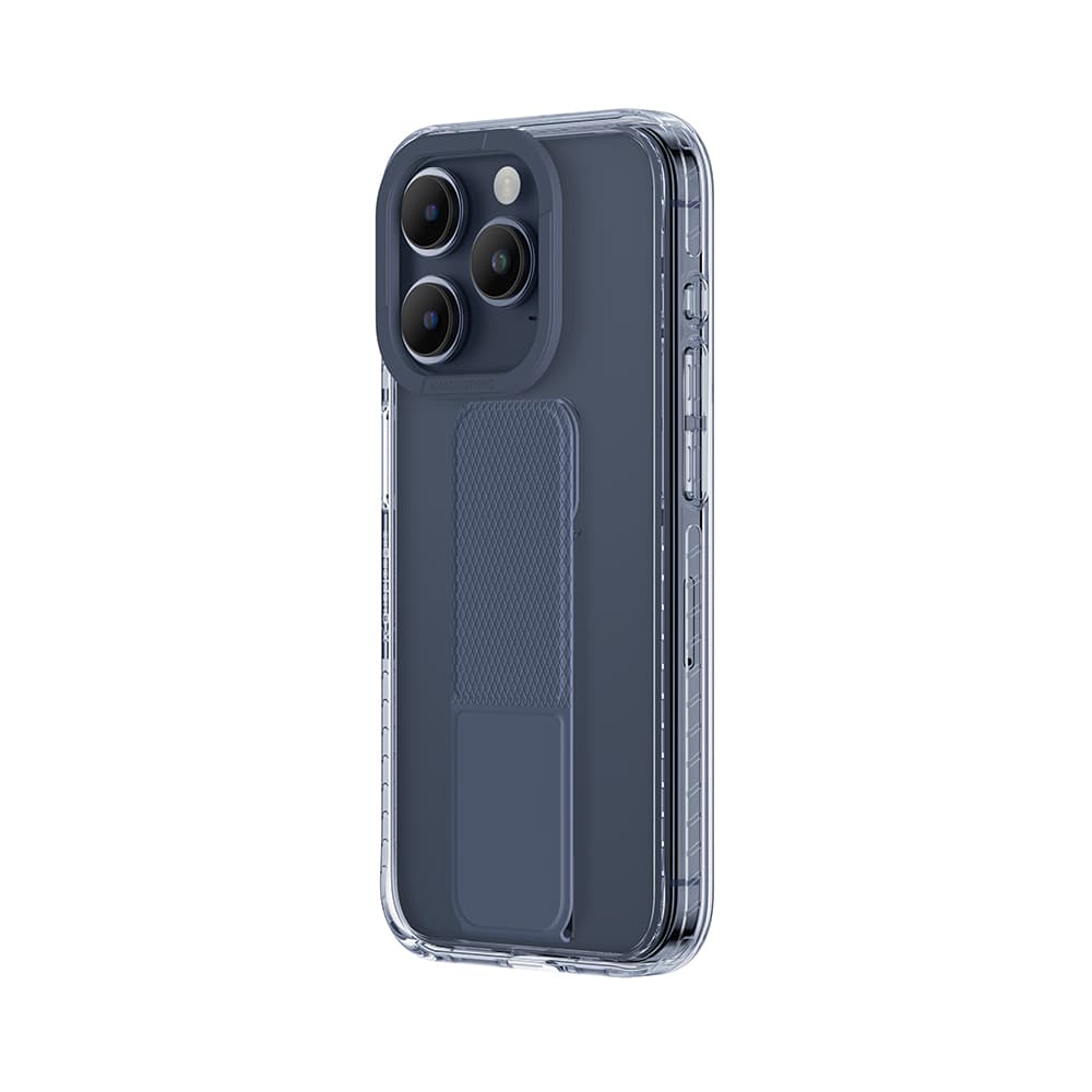 Zadní kryt Amazing Thing Titan Pro Holder Case 10FT IP156.7PTHBU pro iPhone 15 Pro Max navy se stojánkem - náhled 2