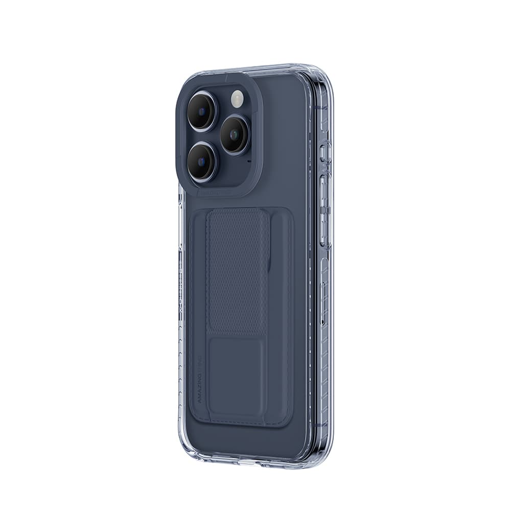 Zadní kryt Amazing Thing Titan Pro Mag Wallet Case 10FT IP156.1PTWBU pro iPhone 15 Pro navy se stojánkem - náhled 2