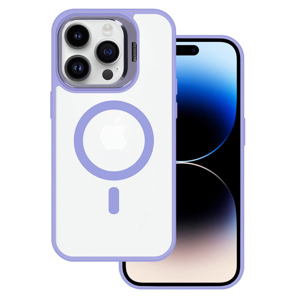Tel Protect Kickstand Magsafe pouzdro pro Iphone 14 Pro světle fialové - náhled 2