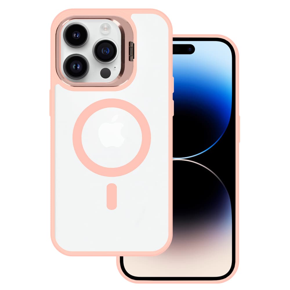 Tel Protect Kickstand Magsafe pouzdro pro Iphone 14 Pro světle růžové - náhled 2
