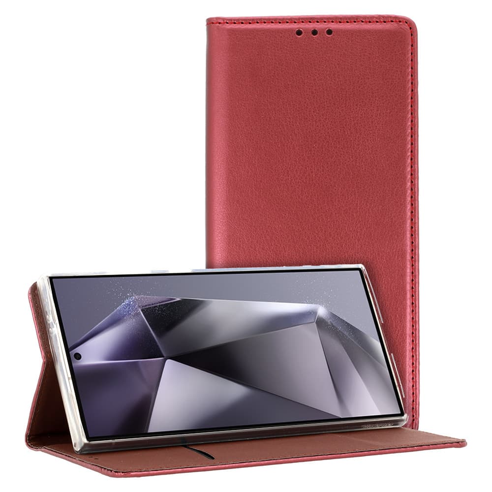 Knížkové pouzdro Smart Magneto pro Oppo A78 5G vínové - náhled 2