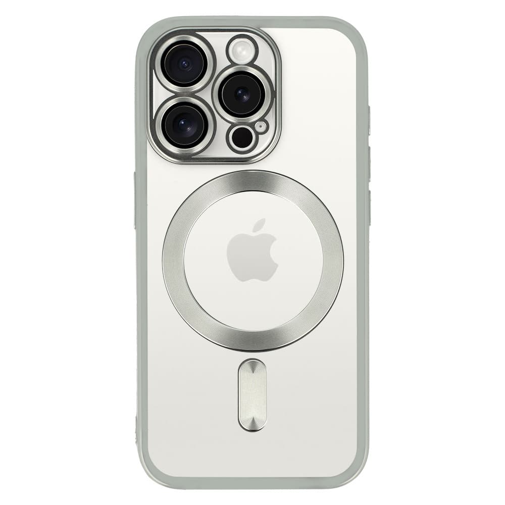Zadní kryt Metallic MagSafe pro iPhone 13 Silver - náhled 2