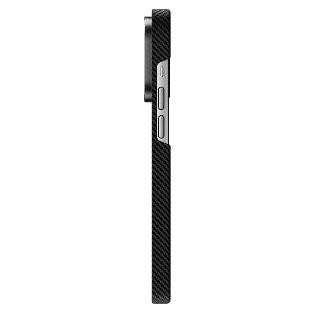 Zadní kryt Magnetic Armor Air Kevlar Metal Frame 600D pro iPhone 15 Plus černý - náhled 2
