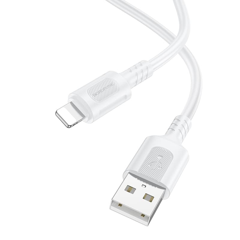 Datový kabel Borofone BX111 Feliz USB-A - Lightning 2,4A 1 metr bílý - náhled 2