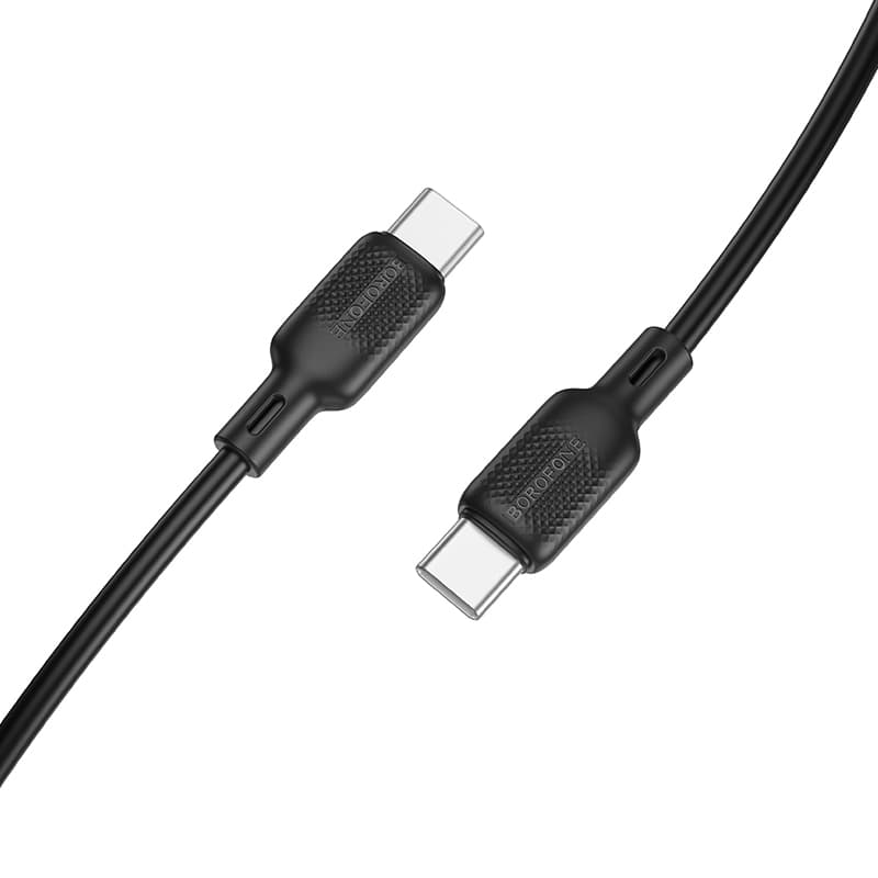 Kabel Borofone BX113 Lenny - Typ C na typ C - PD 60W 3A 1 metr černý - náhled 2