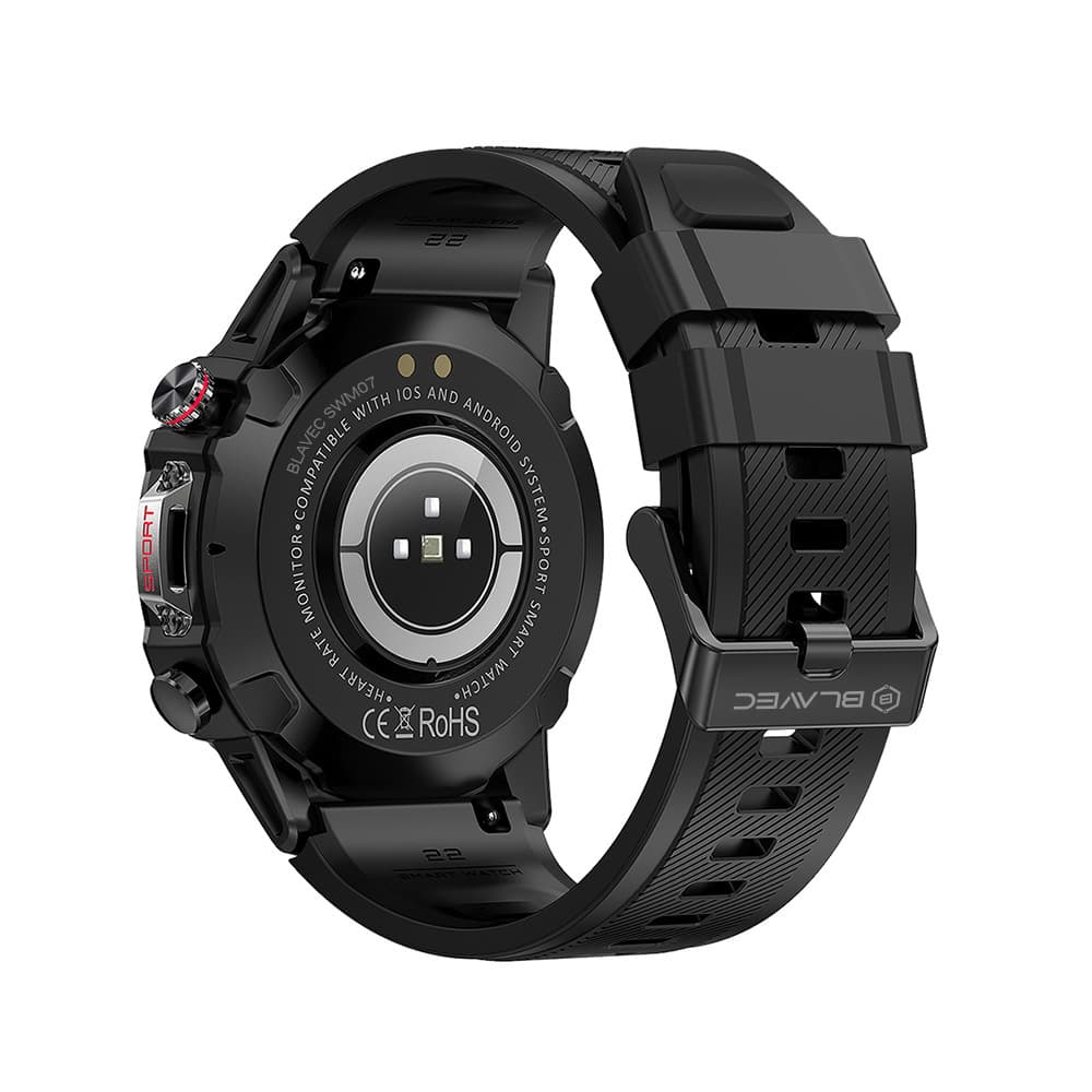 Chytré hodinky Blavec Smartwatch M07 Raptor HD AMOLED (SWM07-B) černé - náhled 2