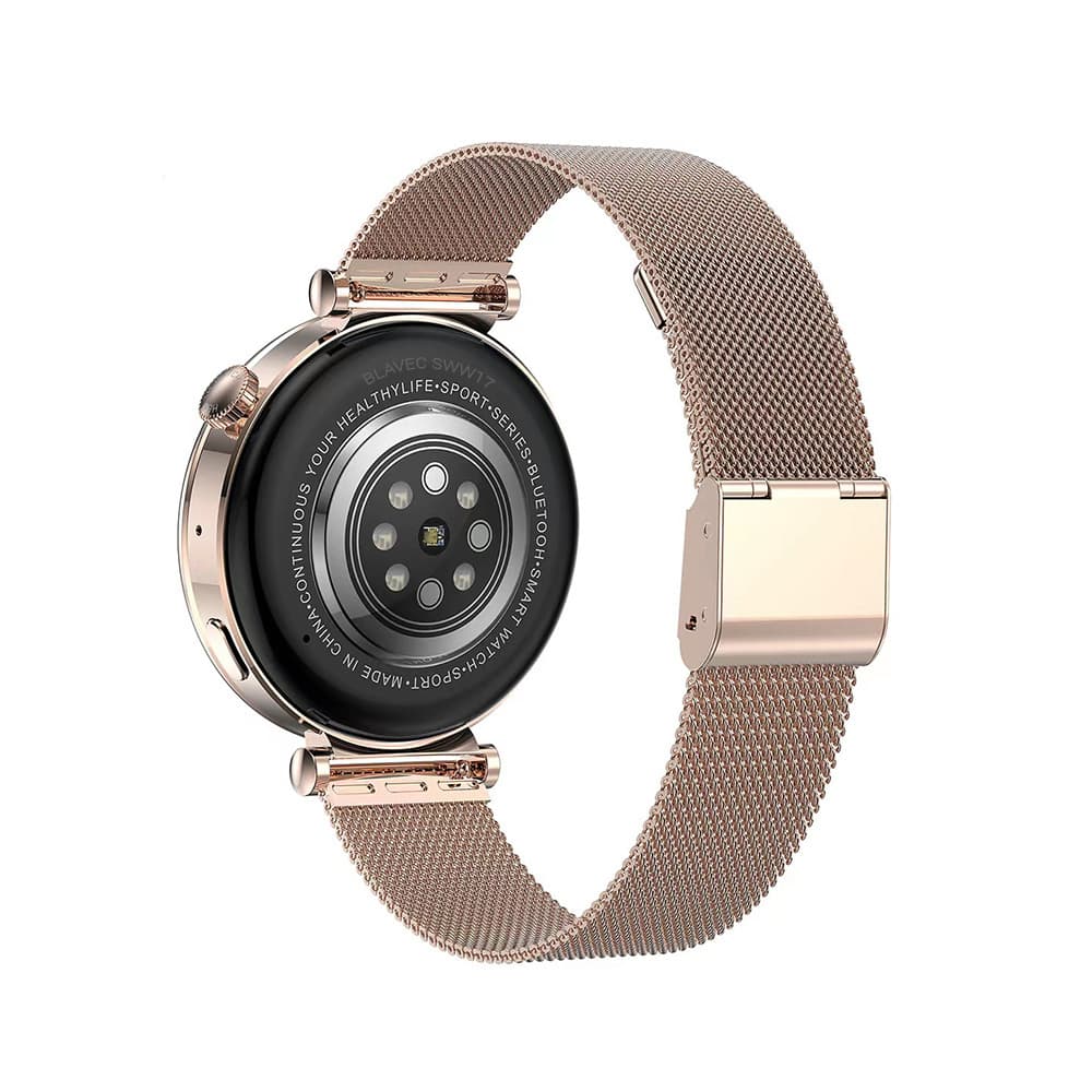 Chytré hodinky Blavec W17 Amber HD AMOLED (SWW17-RG) rosegold + 2 řemínky - náhled 2