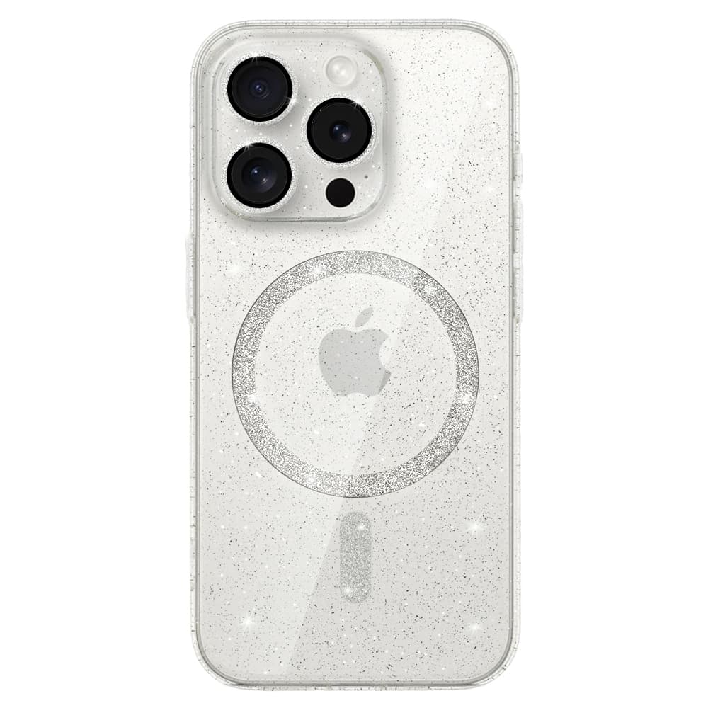 Zadní kryt Glitter Magsafe pro iPhone 16 Pro transparentní - náhled 2