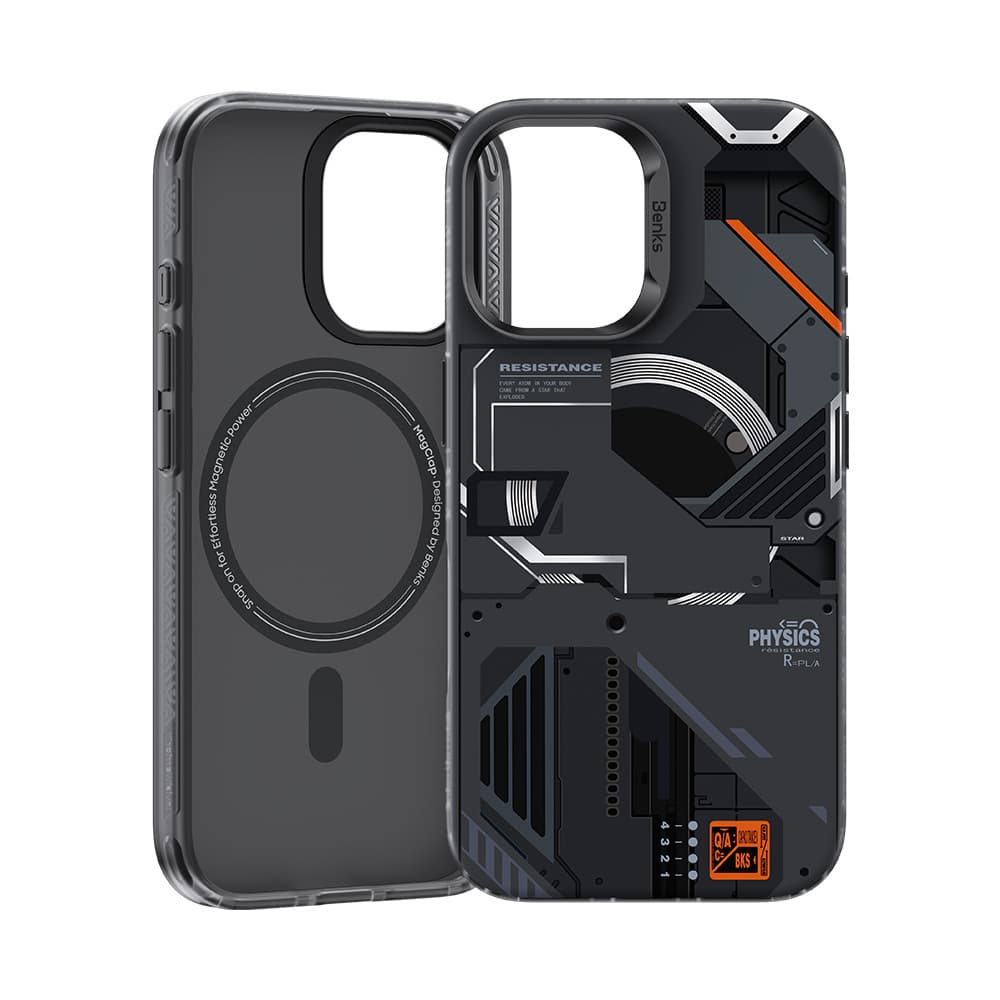 Zadní kryt Benks Magnetic Mecha pro iPhone 16 Plus černý - náhled 2
