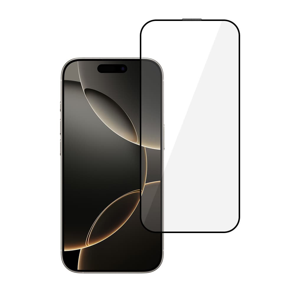 Tvrzené sklo HARD Full Glue 5D pro iPhone 16 PRO MAX černé - náhled 2