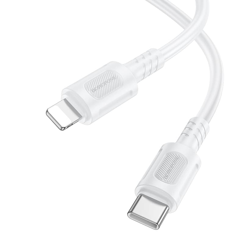 Kabel Borofone BX111 Feliz - Type C to Lightning - PD 27W 1 metr bílý - náhled 2
