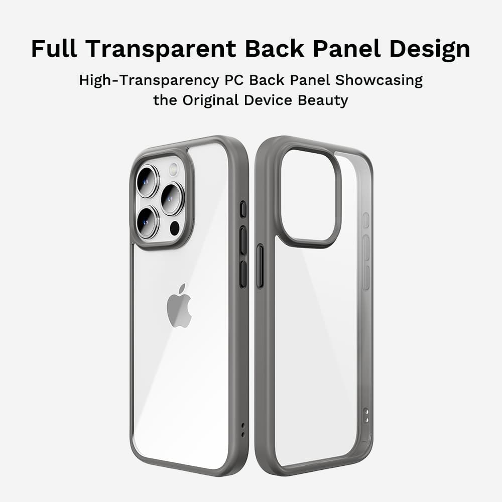 Zadní kryt Rock Guard Series pro iPhone 16 Plus clear-black - náhled 2