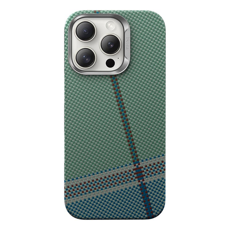 Zadní kryt Benks PassionGreen Kevlar 600D pro iPhone 16 Pro - náhled 2