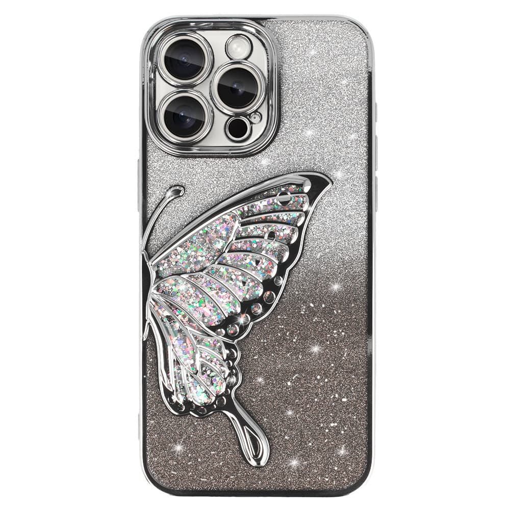 Zadní kryt Tel Protect Butterfly Water pro iPhone 13 Pro stříbrný - náhled 2