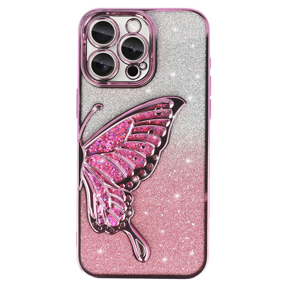 Zadní kryt Tel Protect Butterfly Water pro iPhone 16 Plus růžový - náhled 2