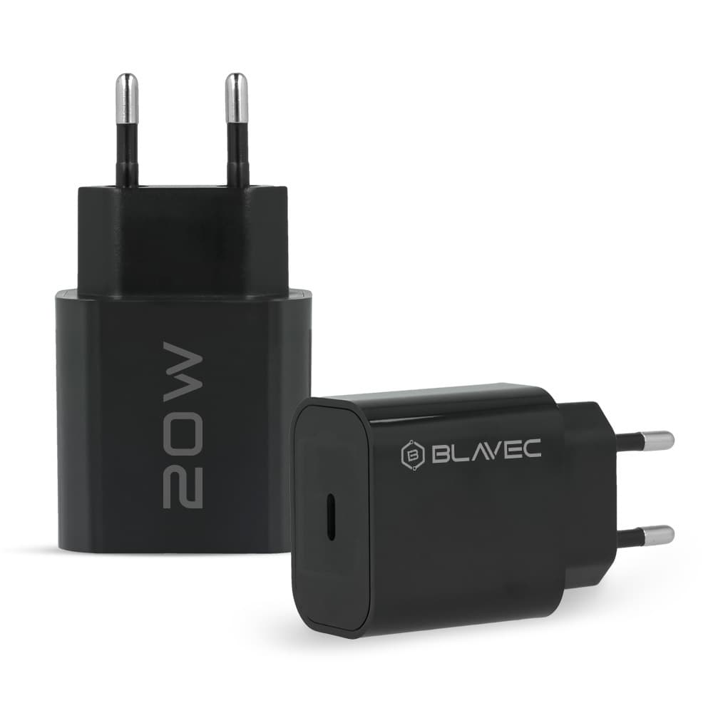 Adaptér Blavec BC1 s funkcí rychlonabíjení 20W (TCBC1-CB20) černý - náhled 2