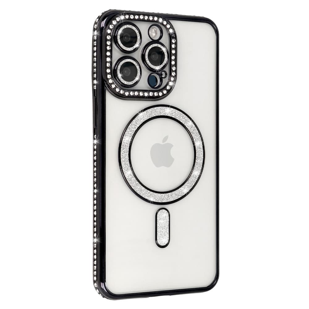Zadní kryt Bling Magsafe pro iPhone 14 Pro černý - náhled 2