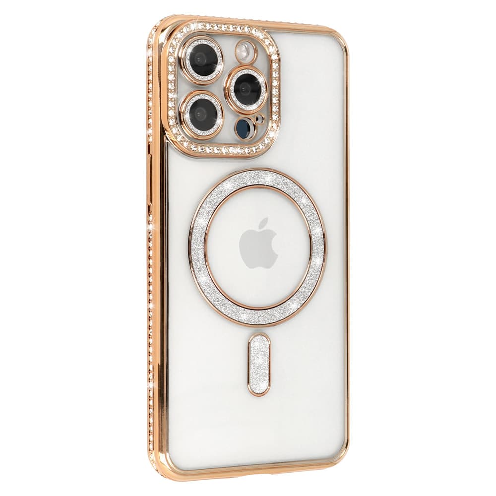 Zadní kryt Bling Magsafe pro iPhone 14 Pro Max zlatý - náhled 2