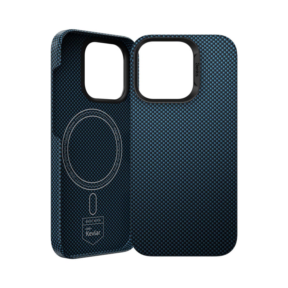 Zadní kryt Benks Magnetic Armor Tint Kevlar 1000D (0064) pro iPhone 16 Plus blue - náhled 2