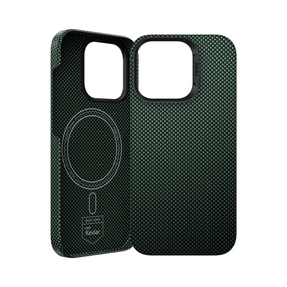 Zadní kryt Benks Magnetic Armor Tint Kevlar 1000D (0064) pro iPhone 16 Plus green - náhled 2