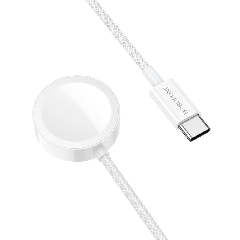 Bezdrátová nabíječka Borofone BQ37 Star 2,5W pro iWatch 1-9, SE-SE2, Samsung Ultra-Ultra2 bílá - náhled 2